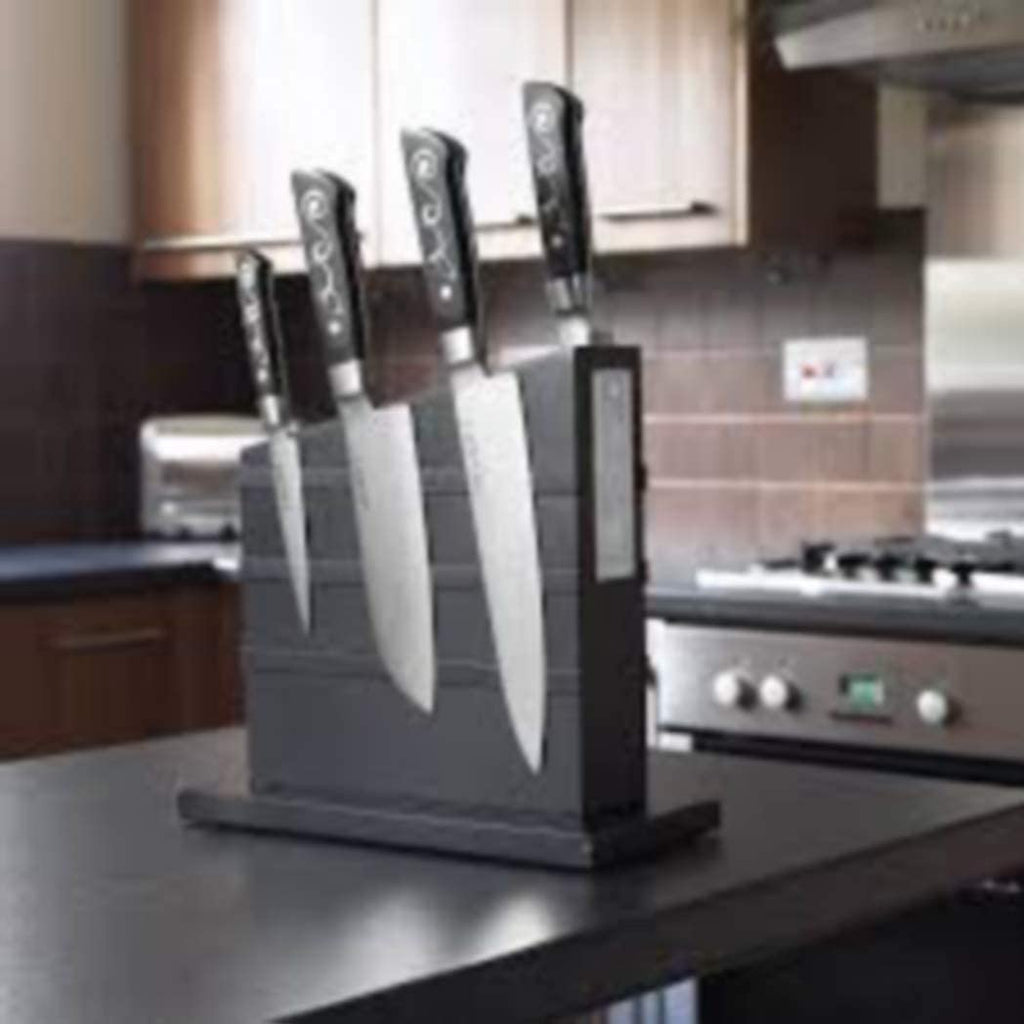 I.O. Shen wooden magnetic knife block MT-215S, features and details