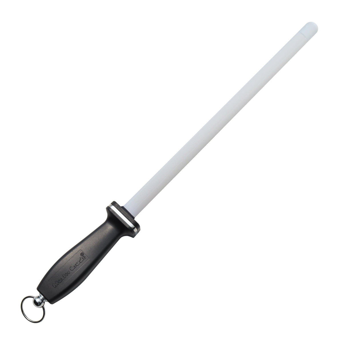 Master Grade ST-3800 11 in white ceramic honing rod with 2 stripes