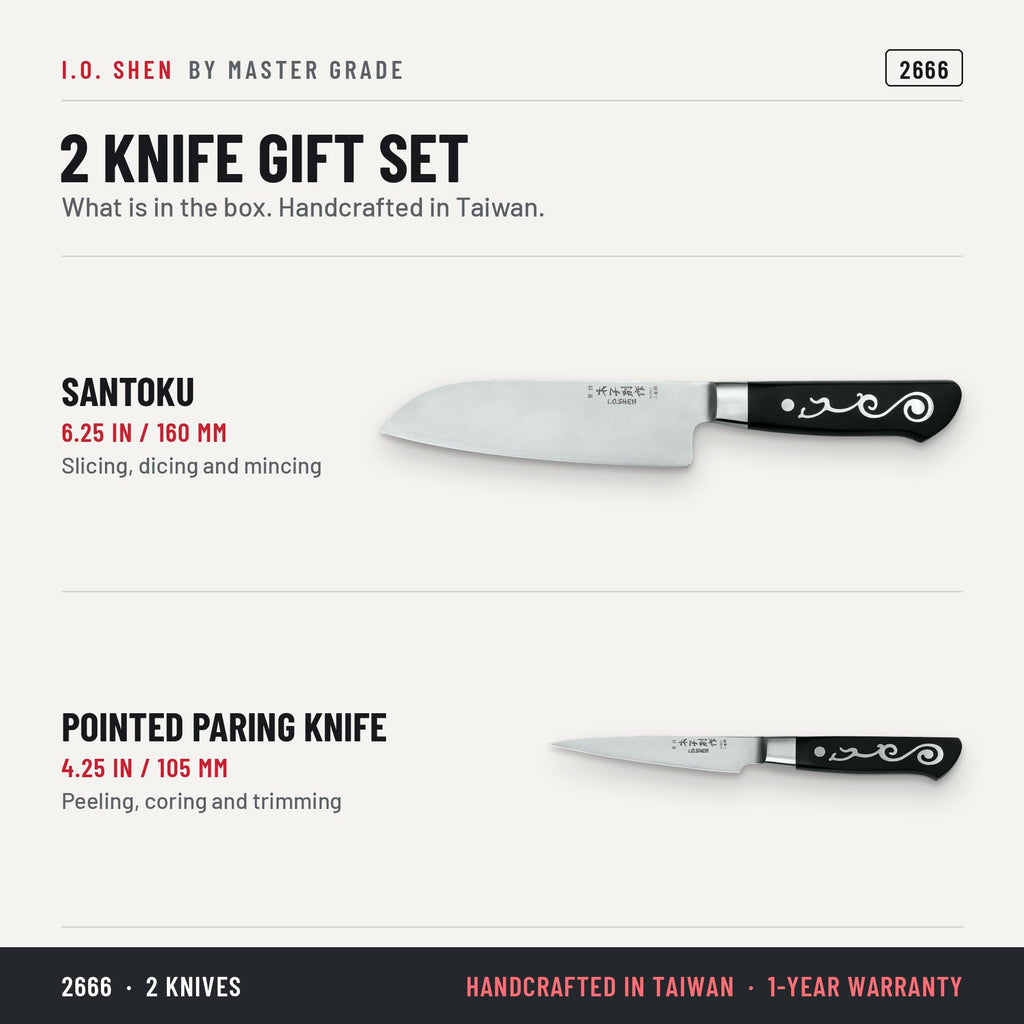 I.O. Shen 2-knife gift set 2666, features and details