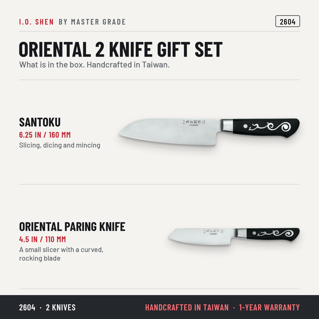 I.O. Shen 2-knife gift set 2604, features and details