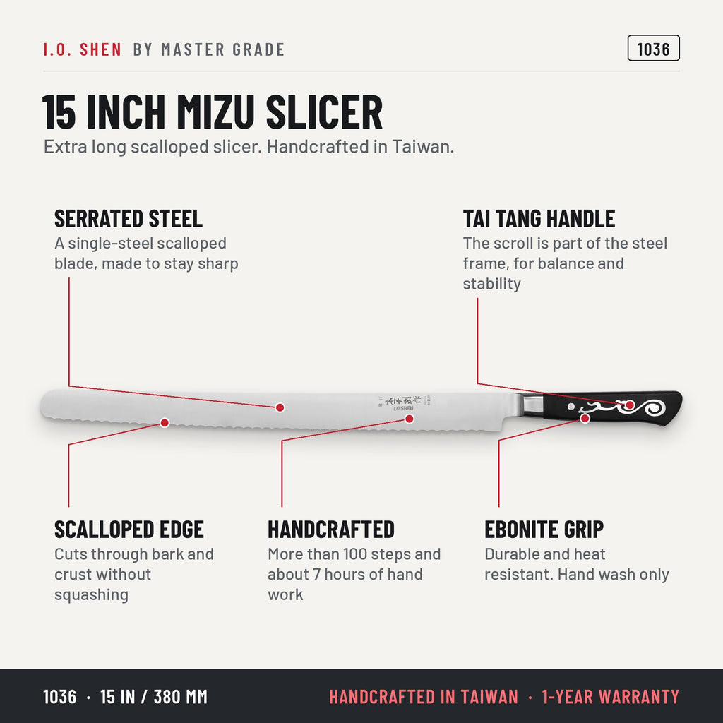 I.O. Shen 15 in Mizu slicer 1036, features and details
