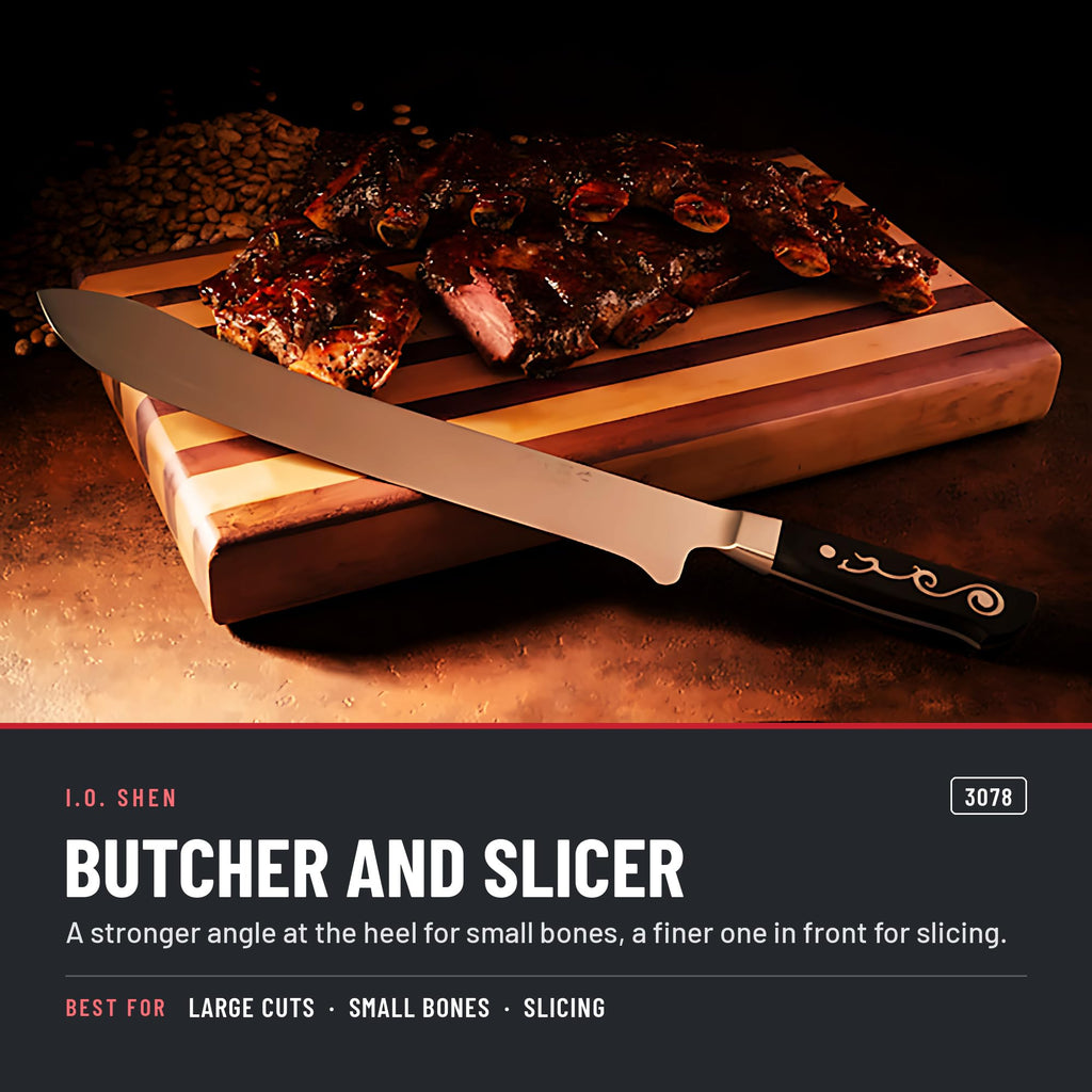 I.O. Shen 12 in scimitar knife 3078 in the kitchen