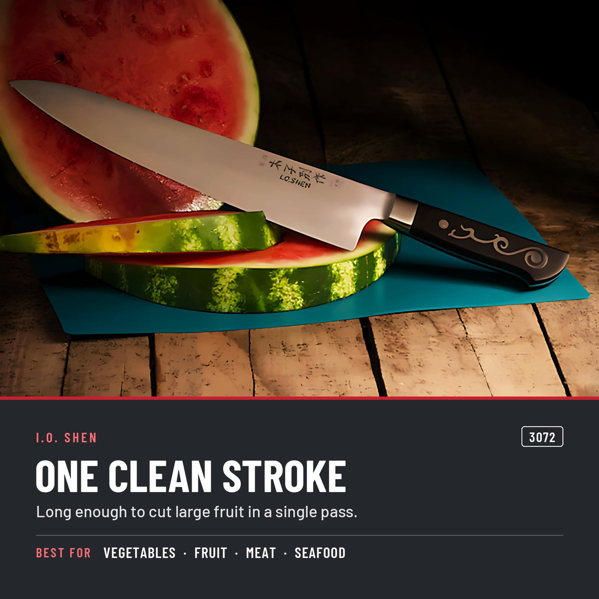 I.O. Shen 10 in chef knife 3072 in the kitchen