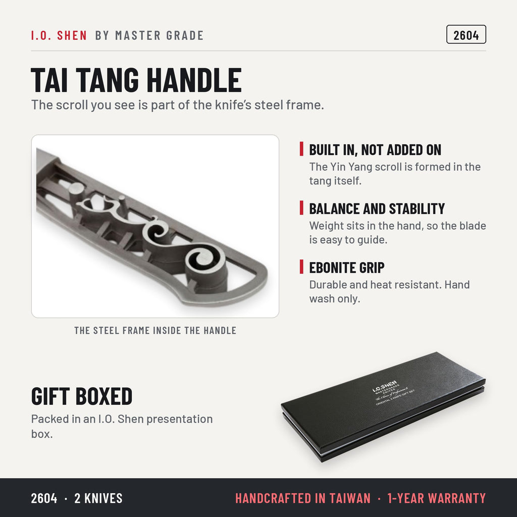 I.O. Shen 2-knife gift set 2604, features and details