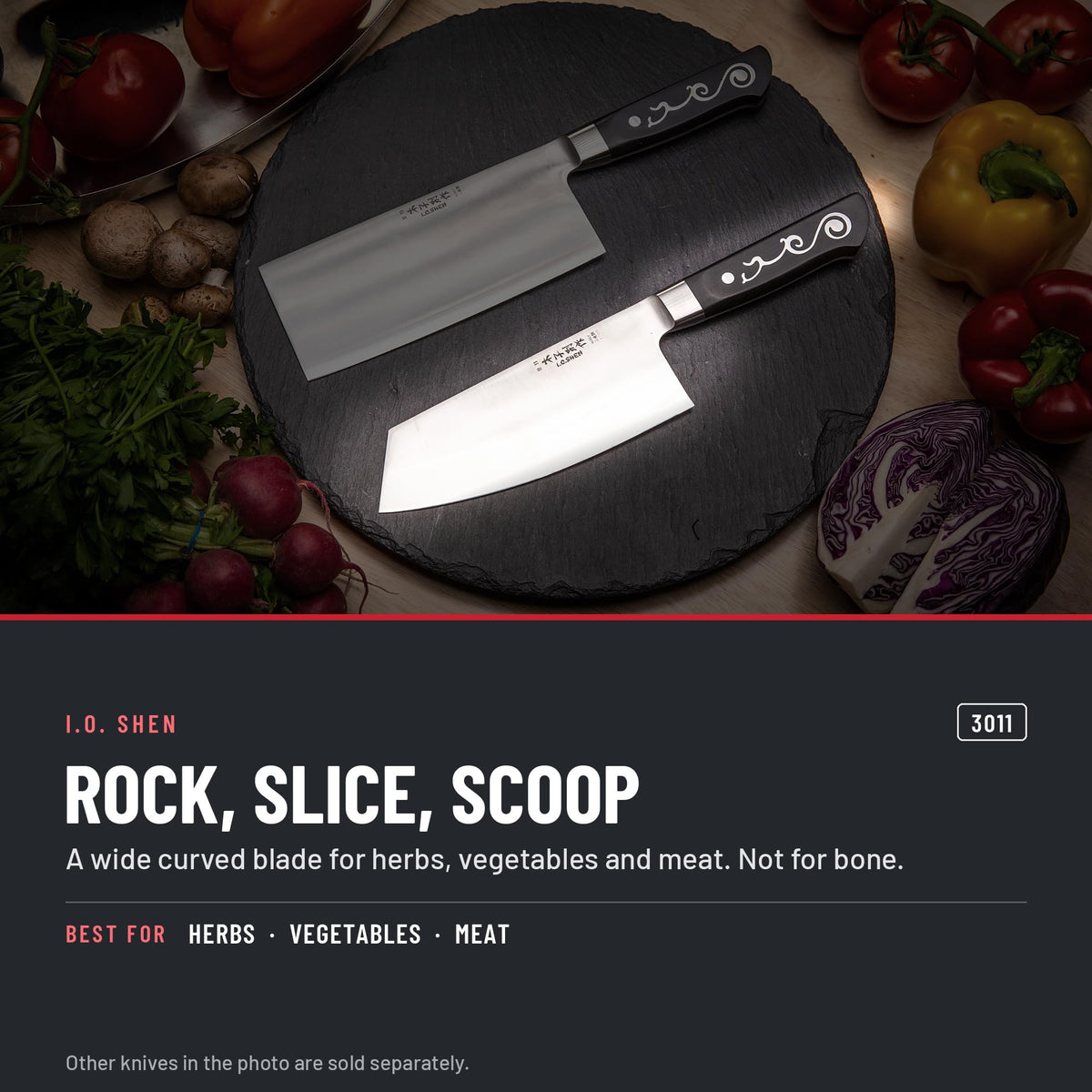 I.O. Shen 6.75 in oriental slicing knife 3011 in the kitchen
