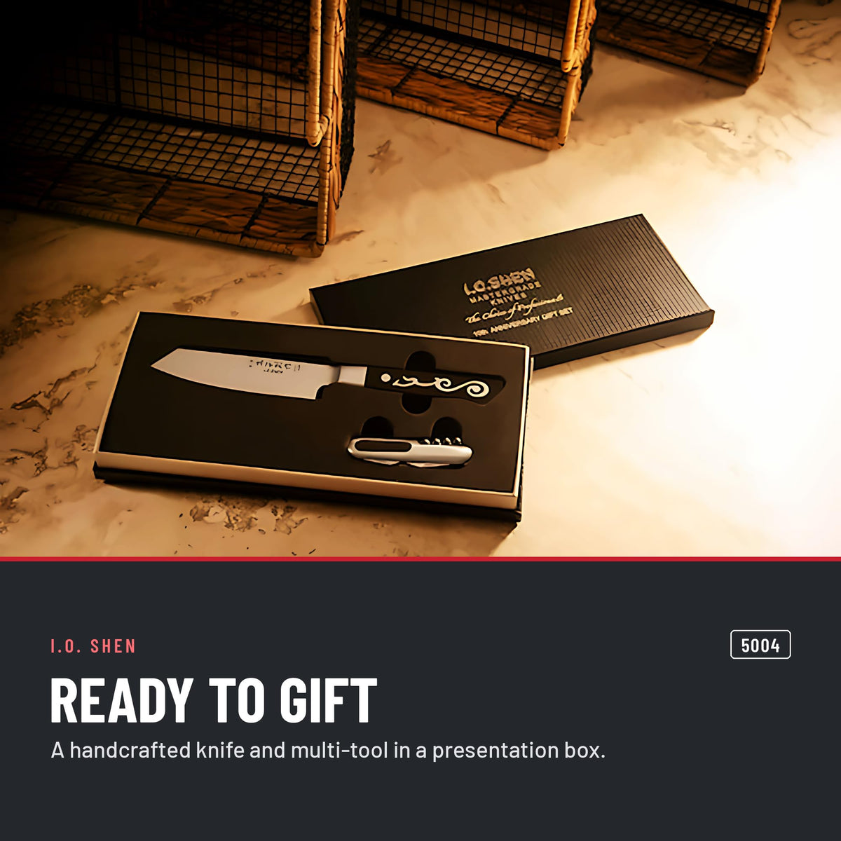 I.O. Shen oriental paring knife gift set 5004 in the kitchen