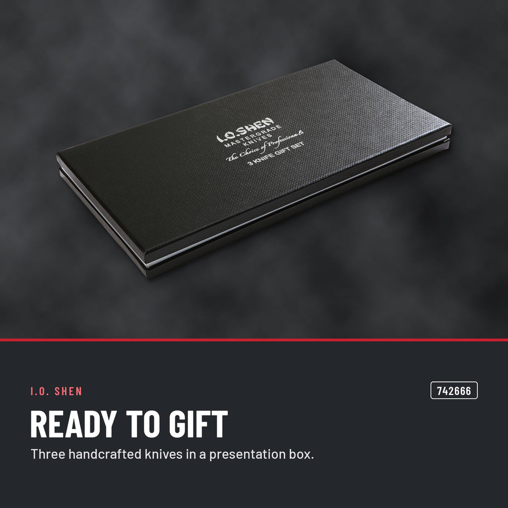I.O. Shen 3-knife gift set 742666 in the kitchen