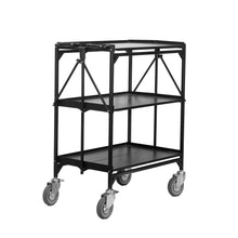 Collapsible 3-Tier Utility Cart, 550 lb Heavy-Duty Folding Rolling Cart – Folding Master BC-3000