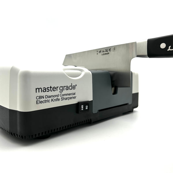 Rhino Commercial Electric Knife Sharpener – CBN Diamond Wheels for Butchers & Commercial Kitchens | MG-7000