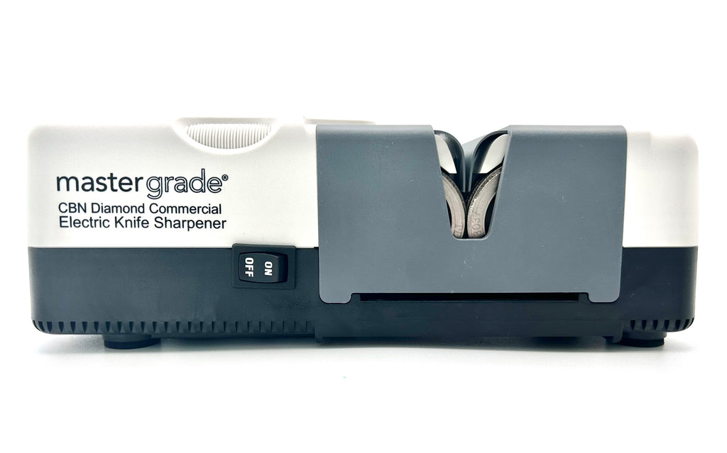 Rhino Commercial Electric Knife Sharpener – CBN Diamond Wheels for Butchers & Commercial Kitchens | MG-7000