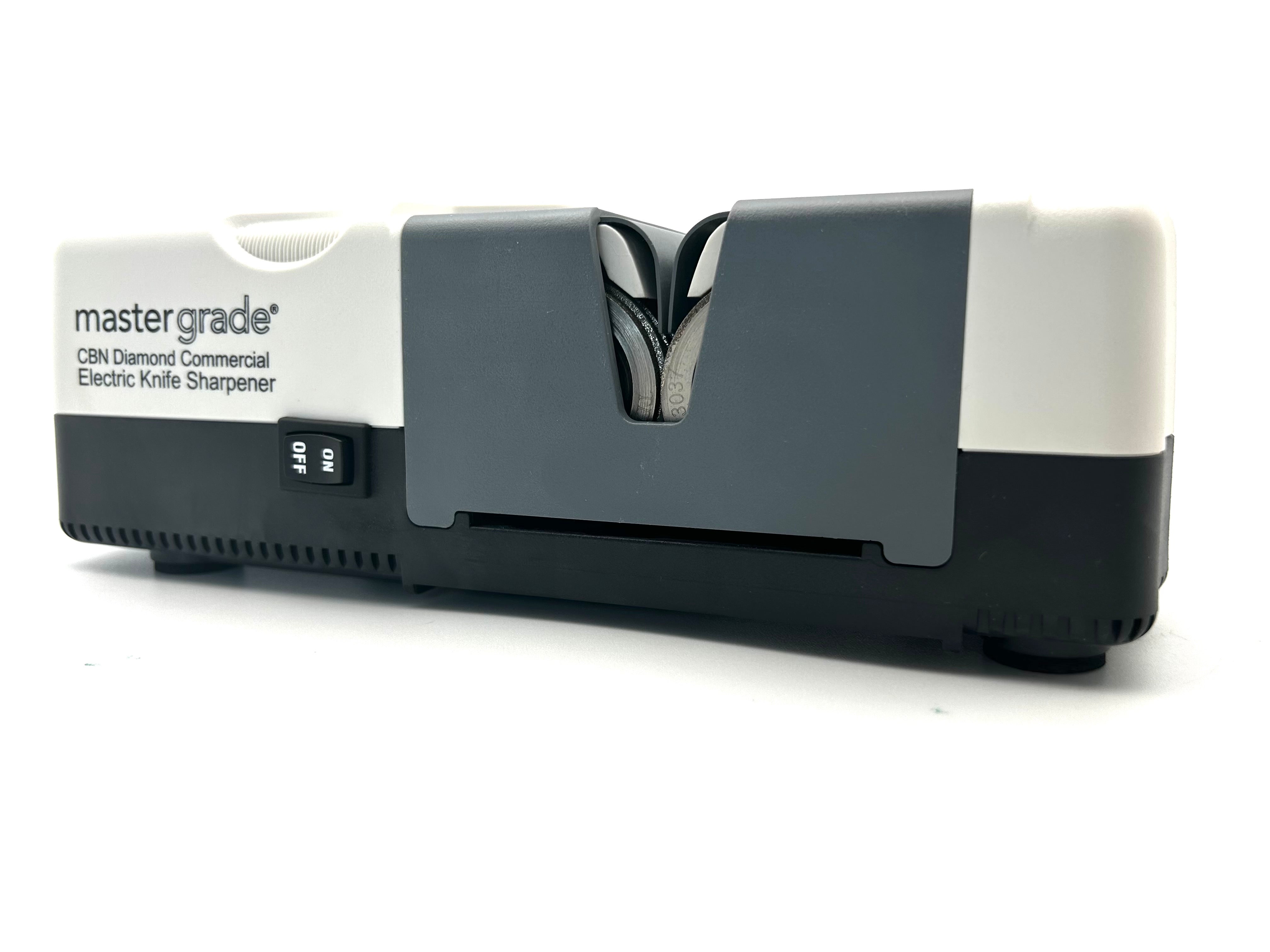 Rhino Commercial Electric Knife Sharpener – CBN Diamond Wheels for Butchers & Commercial Kitchens | MG-7000