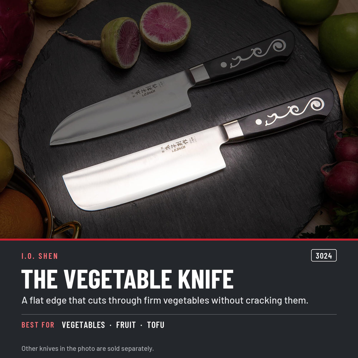 I.O. Shen 6.5 in nakiri knife 3024 in the kitchen