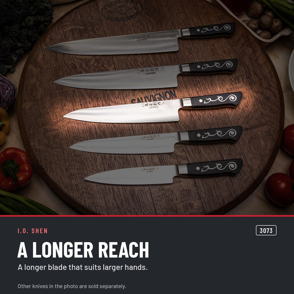 I.O. Shen 9.5 in chef knife 3073 in the kitchen
