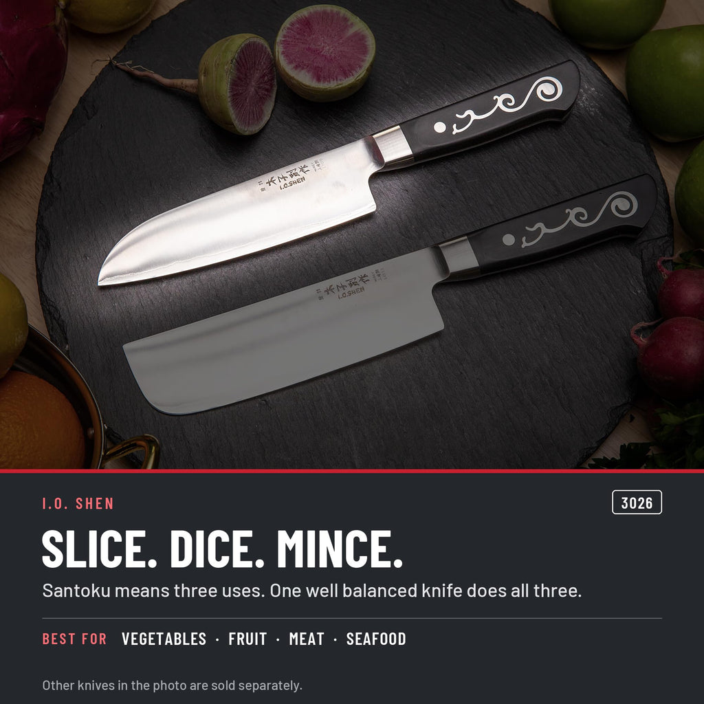 I.O. Shen 6.25 in santoku knife 3026 in the kitchen