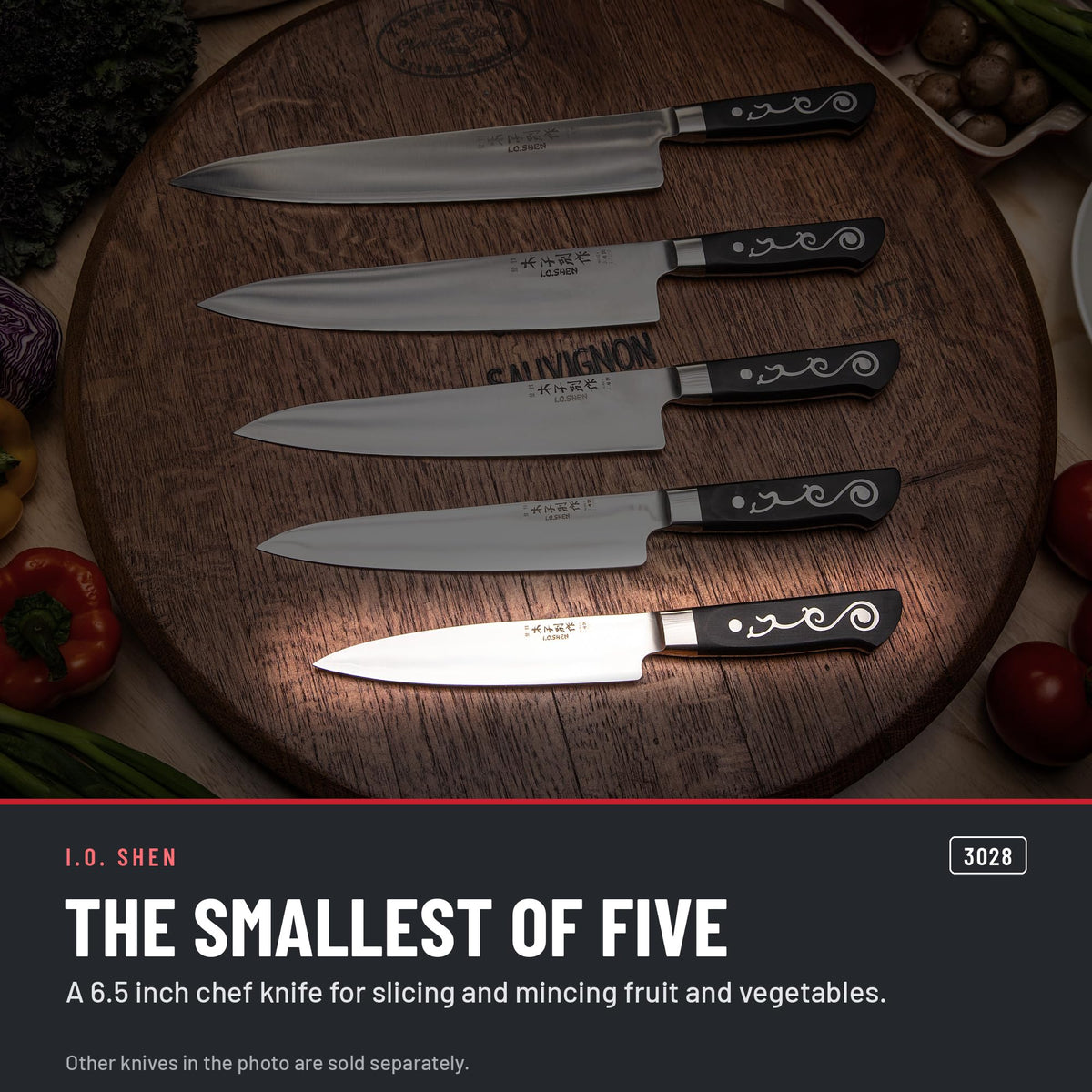 I.O. Shen 6.5 in chef knife 3028 in the kitchen