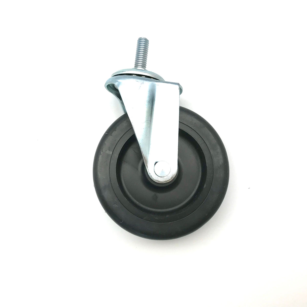 4" × 1¼" Rubber Swivel Caster, 220 lb – Replacement Wheel for FoldPro BC-800 & BC-2000/3000 Folding Carts | CT-3010W