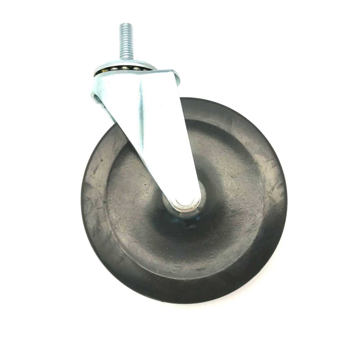 5" × 1" Rubber Swivel Caster, 300 lb – Replacement Wheel for BC-2000/3000 Folding Carts | CT-3020