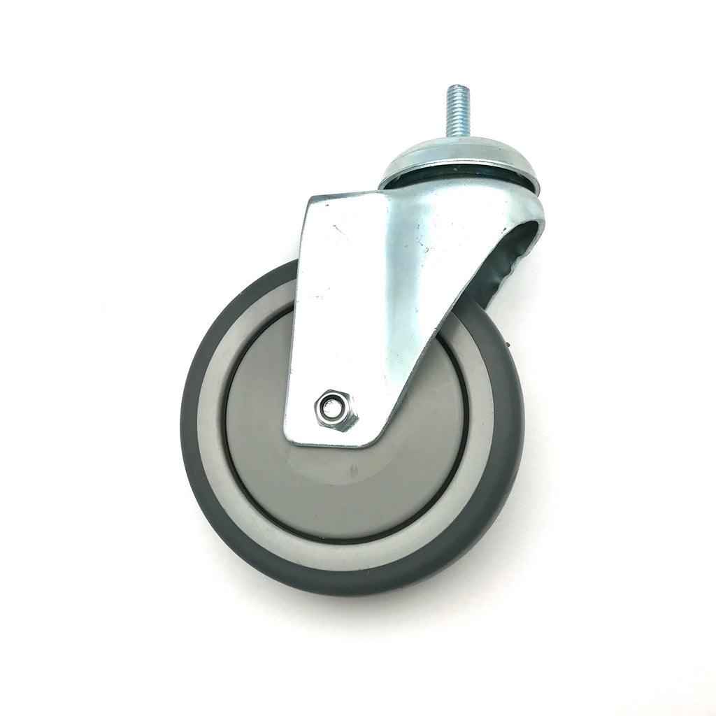 5" × 1½" TPR Swivel Caster, 450 lb, Ball Bearing – Replacement Wheel for BC-2000/3000 Folding Carts | CT-3030