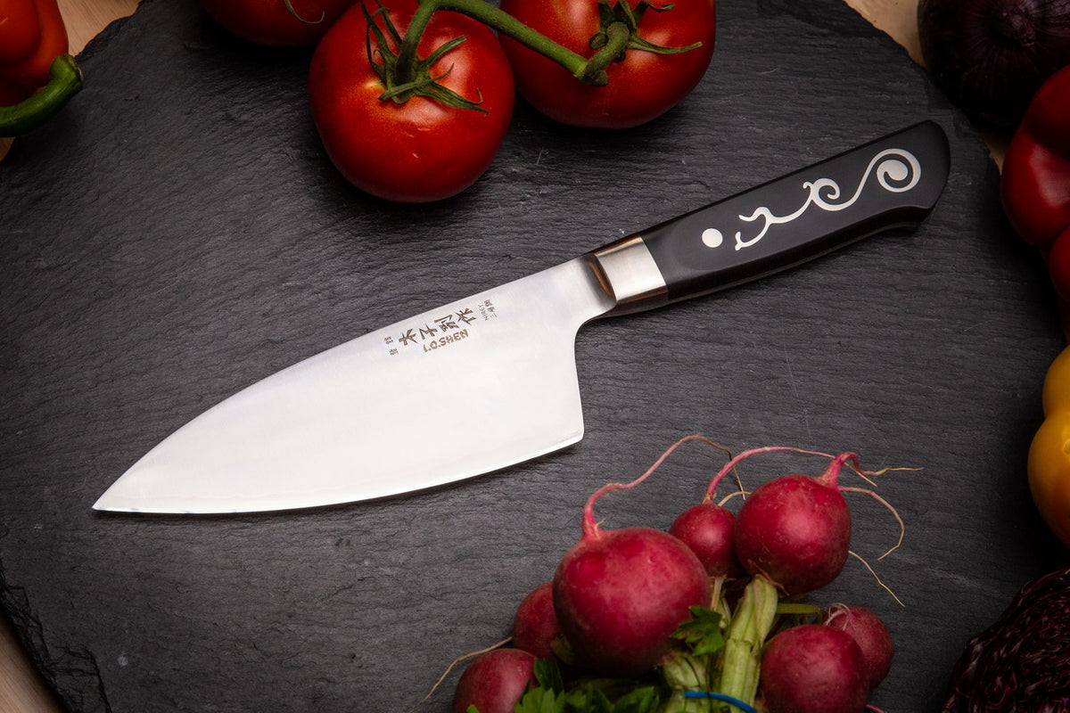 I.O. Shen 6¾" Maoui Deba Knife (170 mm) – Japanese Chef Knife Designed by Chef Karim Maoui | 3010