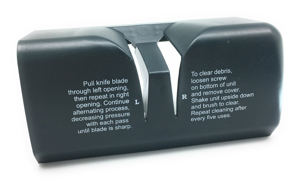 Master Grade MG-5001 sharpener cover with printed sharpening instructions