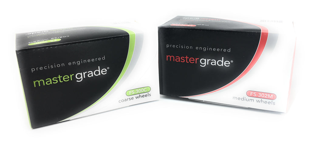 Master Grade coarse and medium sharpening wheel boxes