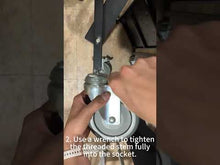 Video: how to install and lock casters on Master Grade folding carts and pan rack