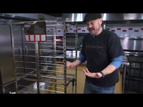Video: Folding Master collapsible pan rack PR-7000 with Chef Brian Hernandez