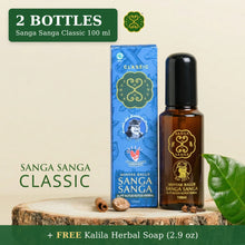 Sanga Sanga Classic oil bundle: 2 bottles plus free Kalila herbal soap