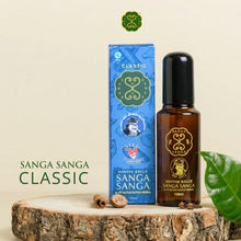 Sanga Sanga Classic herbal massage oil 100 ml bottle and box