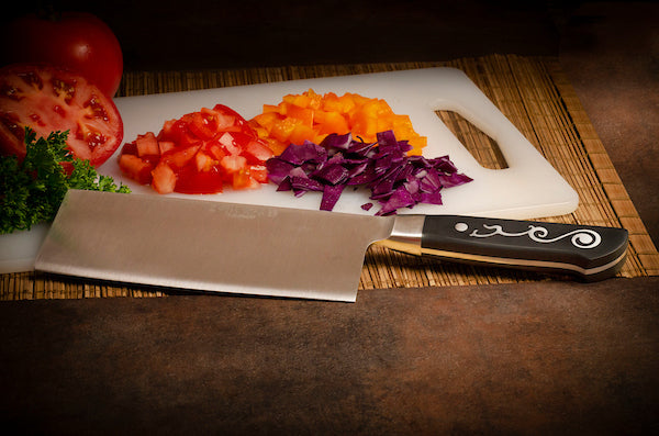 I.O. SHEN Master Grade Japanese Handcraft Laminated Khay Dee Deba - Chef Knife 4Â½" / 115 mm