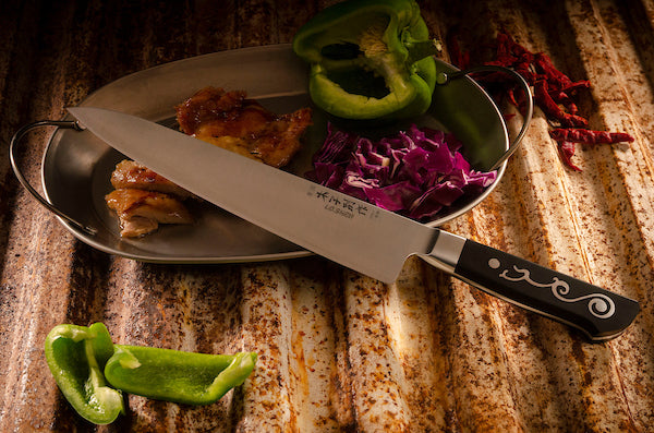 I.O. SHEN Master Grade Handcraft Laminated Japanese Suraisu Slicer Chef Knife - 11" / 280 mm
