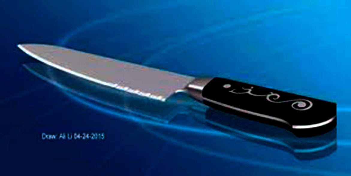 I.O. SHEN Master Grade Handcraft Laminated Chef Knife Pointed Paring - 4 Â¼" / 105 mm