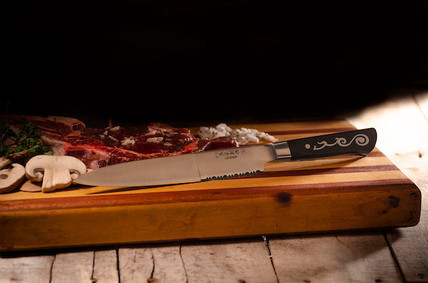 I.O. SHEN Master Grade Handcraft Laminated Chef Knife Curved Paring - 3 Â½" / 90 mm