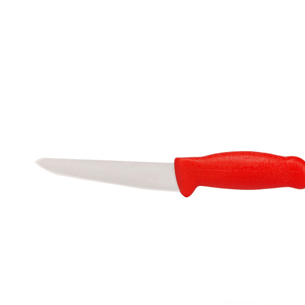 6" Boss Butcher Knife – AUS-8 Stainless Steel, Red Handle | HM-02-15
