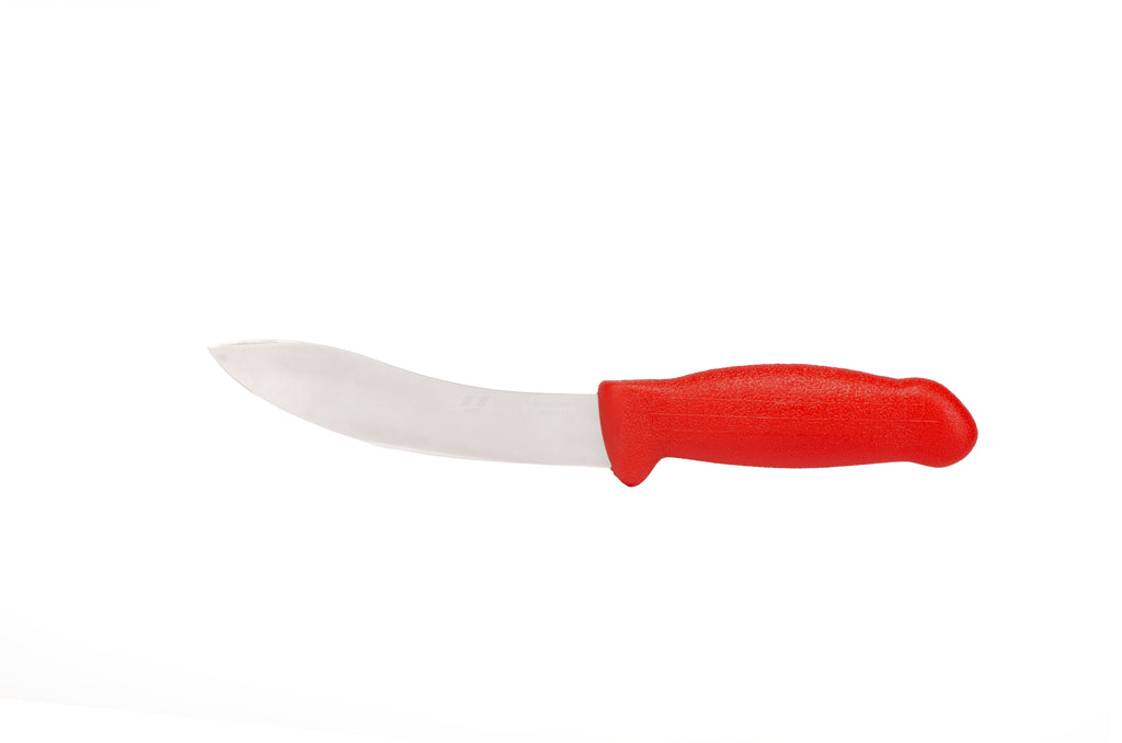 6" Pisau Tukang Daging Menguliti; Gagang Merah dengan Pisau Stainless Steel Aus#8 (pisau HRC kira-kira 56ª) HM-01-15