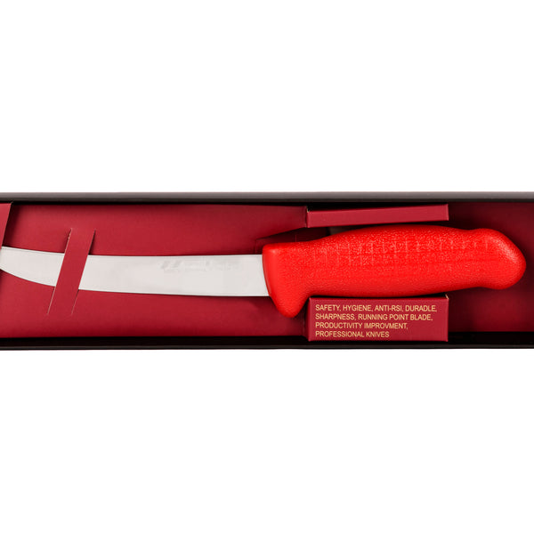 6" Trimming Knife for Meat – AUS-8 Stainless Steel, Red Handle | HM-04-15
