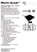 Kompor Induksi Komersial, 120V 1.300W; 10 tingkat kekuatan; ukuran: 11,9