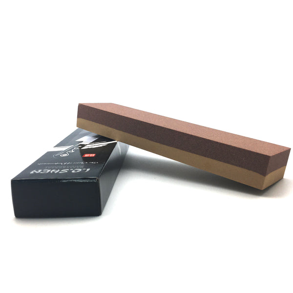 I.O. Shen Whetstone, 120 / 400 Grit – Dual-Sided Aluminum Oxide Sharpening Stone | SS-1000