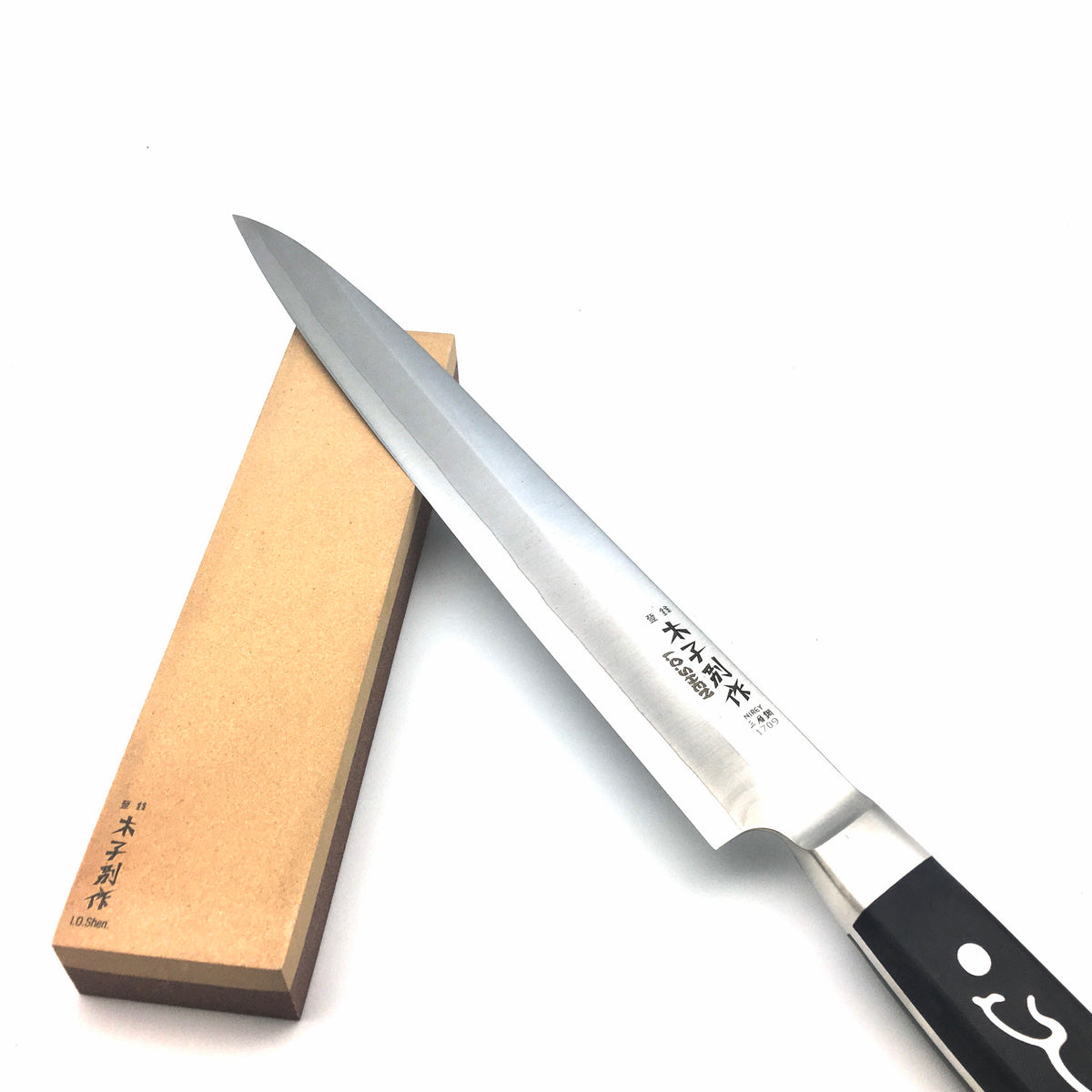 I.O. Shen Whetstone, 120 / 400 Grit – Dual-Sided Aluminum Oxide Sharpening Stone | SS-1000