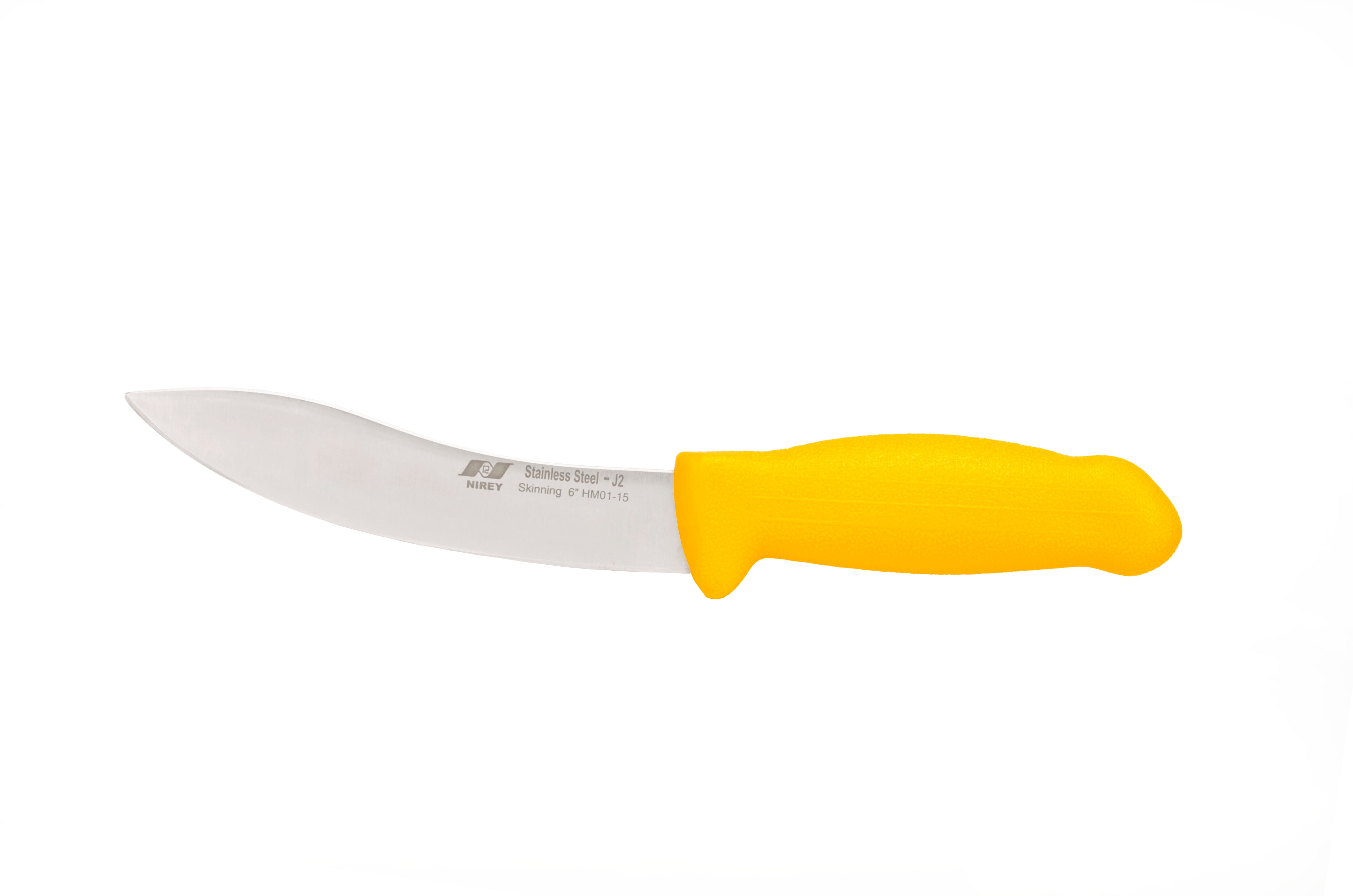 Pisau Koki Daging 6" Skinning; Gagang Kuning dengan Pisau Stainless Steel 420plus (pisau HRC Kira-kira 48ª) F-J2-0115-KP 