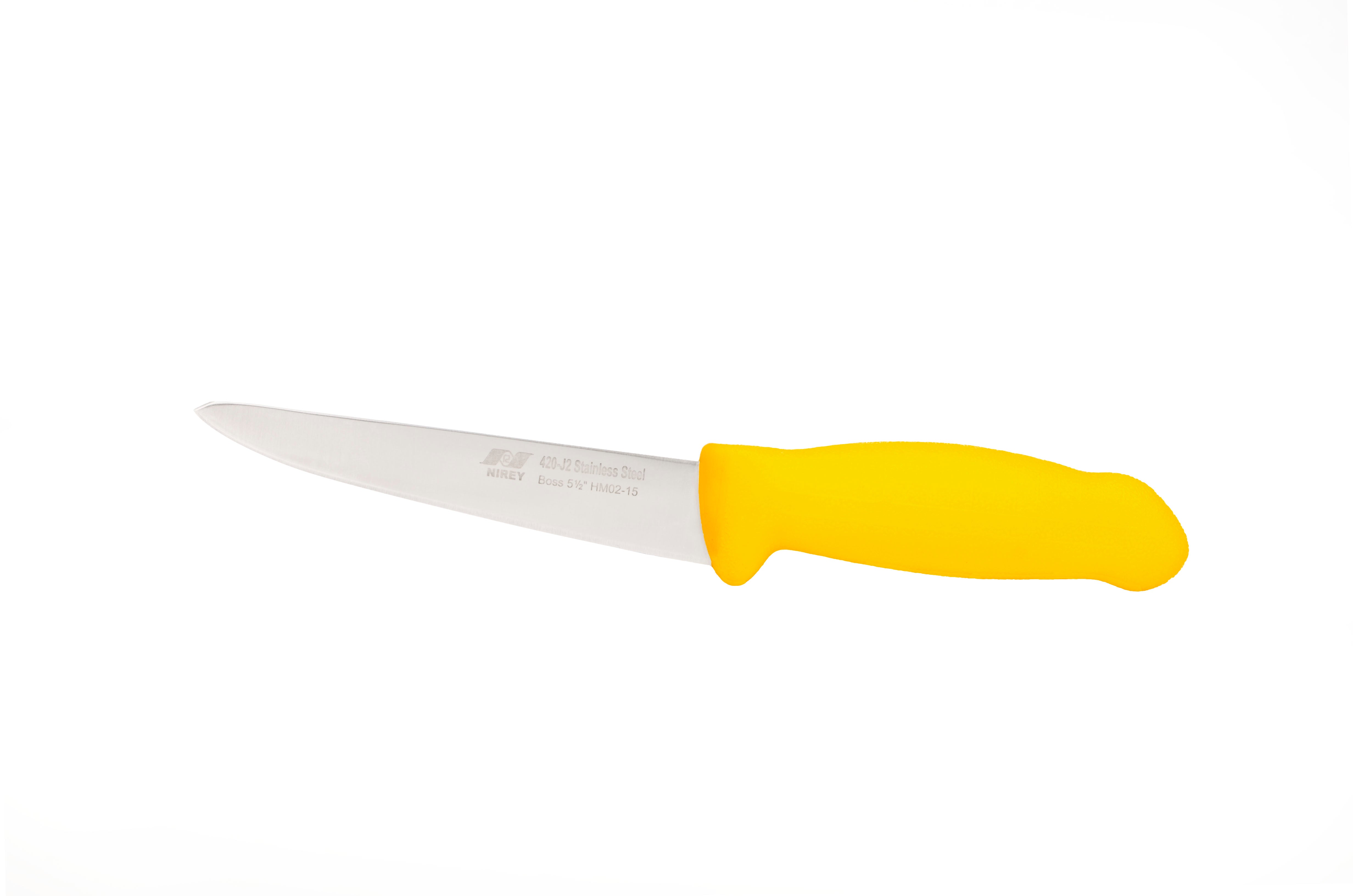 6" Boss Butcher Knife – 420 Stainless Steel, Yellow Handle | F-J2-0215-KP