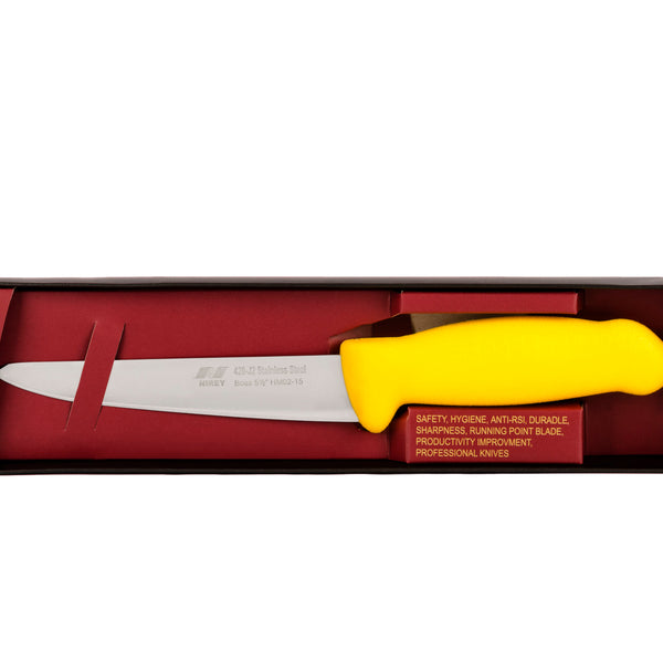 6" Boss Butcher Knife – 420 Stainless Steel, Yellow Handle | F-J2-0215-KP