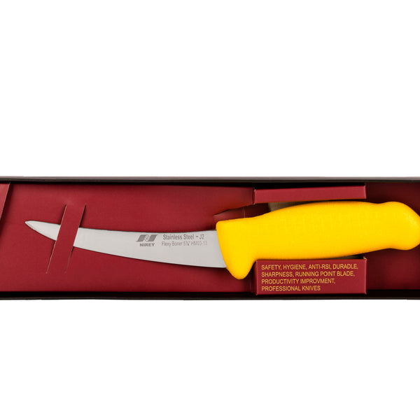 5½" Flexible Boning Knife – 420 Stainless Steel, Yellow Handle | F-J2-0313-KP