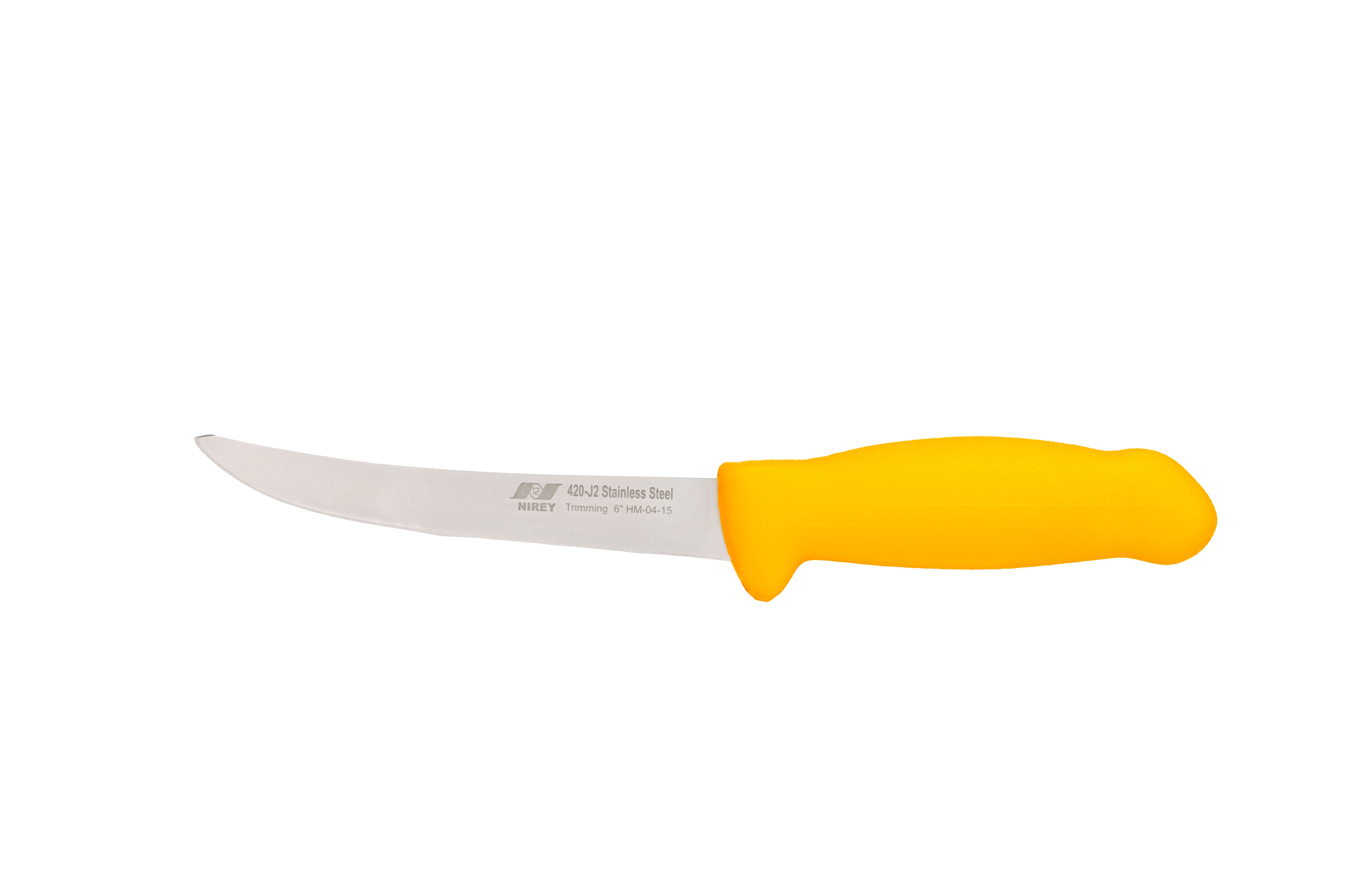 6" Pisau Pemangkas Tukang Daging; Gagang Kuning dengan Pisau Stainless Steel 420plus (Pisau HRC kira-kira 48ª) F-J2-0415-KP 
