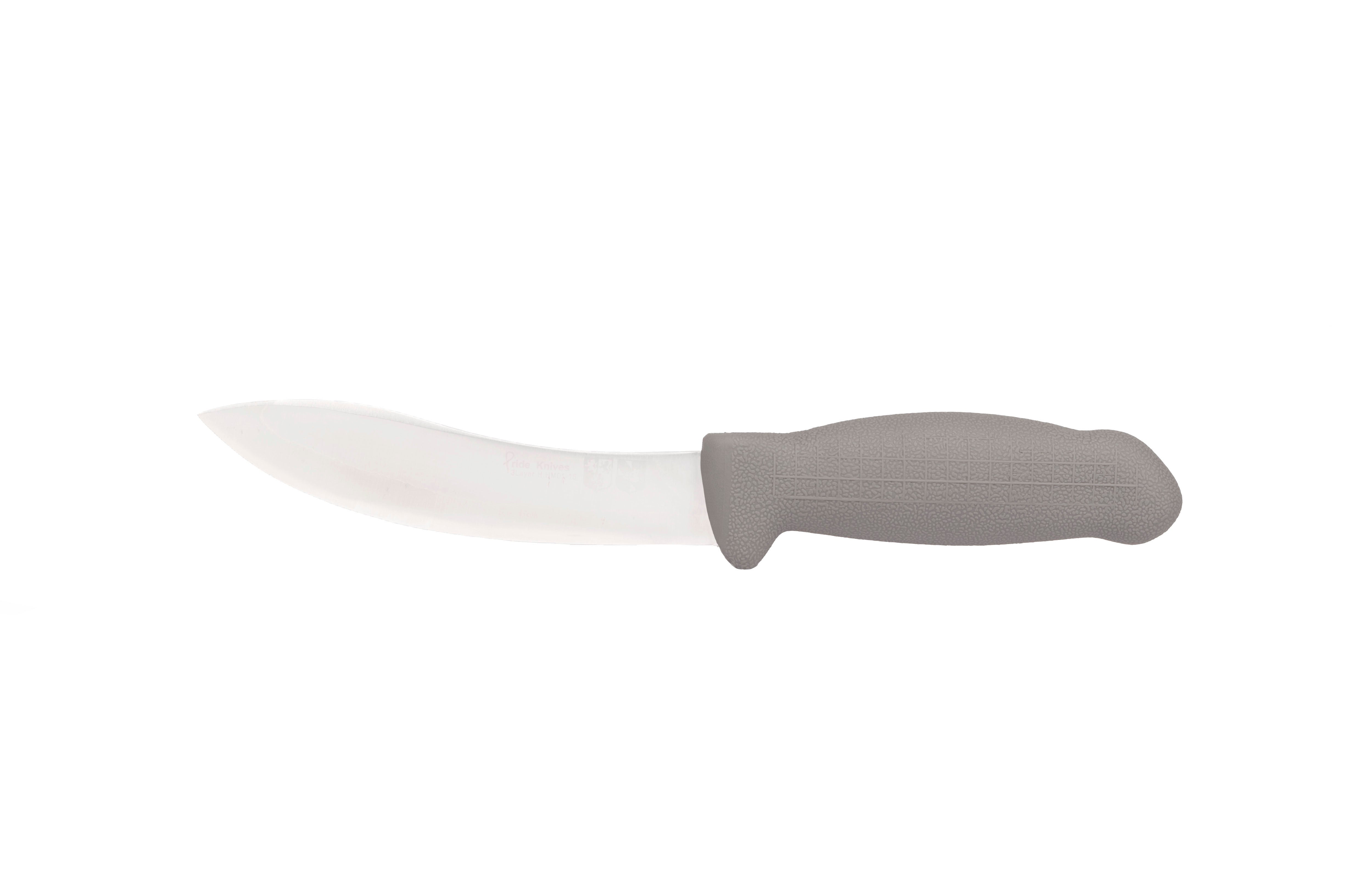6" Skinning Butcher Knife – 3-Layer Premium ErDon Steel, Grey Handle | F-L3-0115-KR