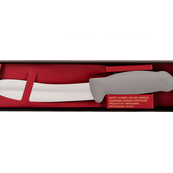 7" Skinning Butcher Knife – 3-Layer Premium ErDon Steel, Grey Handle | F-L3-0117-KR