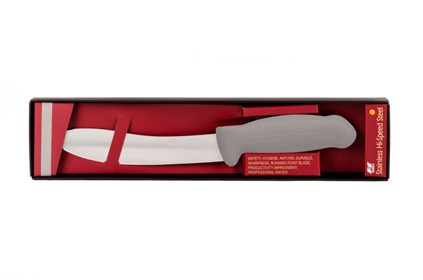 7" Skinning Butcher Knife – 3-Layer Premium ErDon Steel, Grey Handle | F-L3-0117-KR