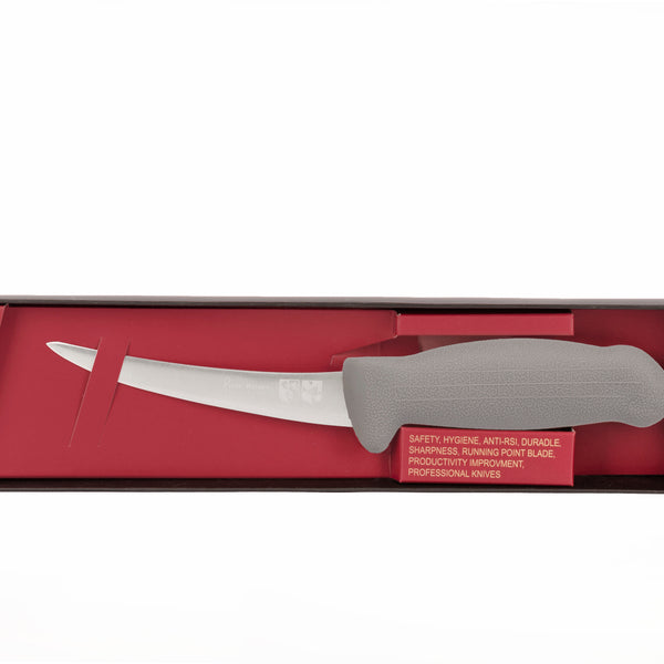 5½" Flexible Boning Knife – 3-Layer Premium ErDon Steel, Grey Handle | F-L3-0313-KR
