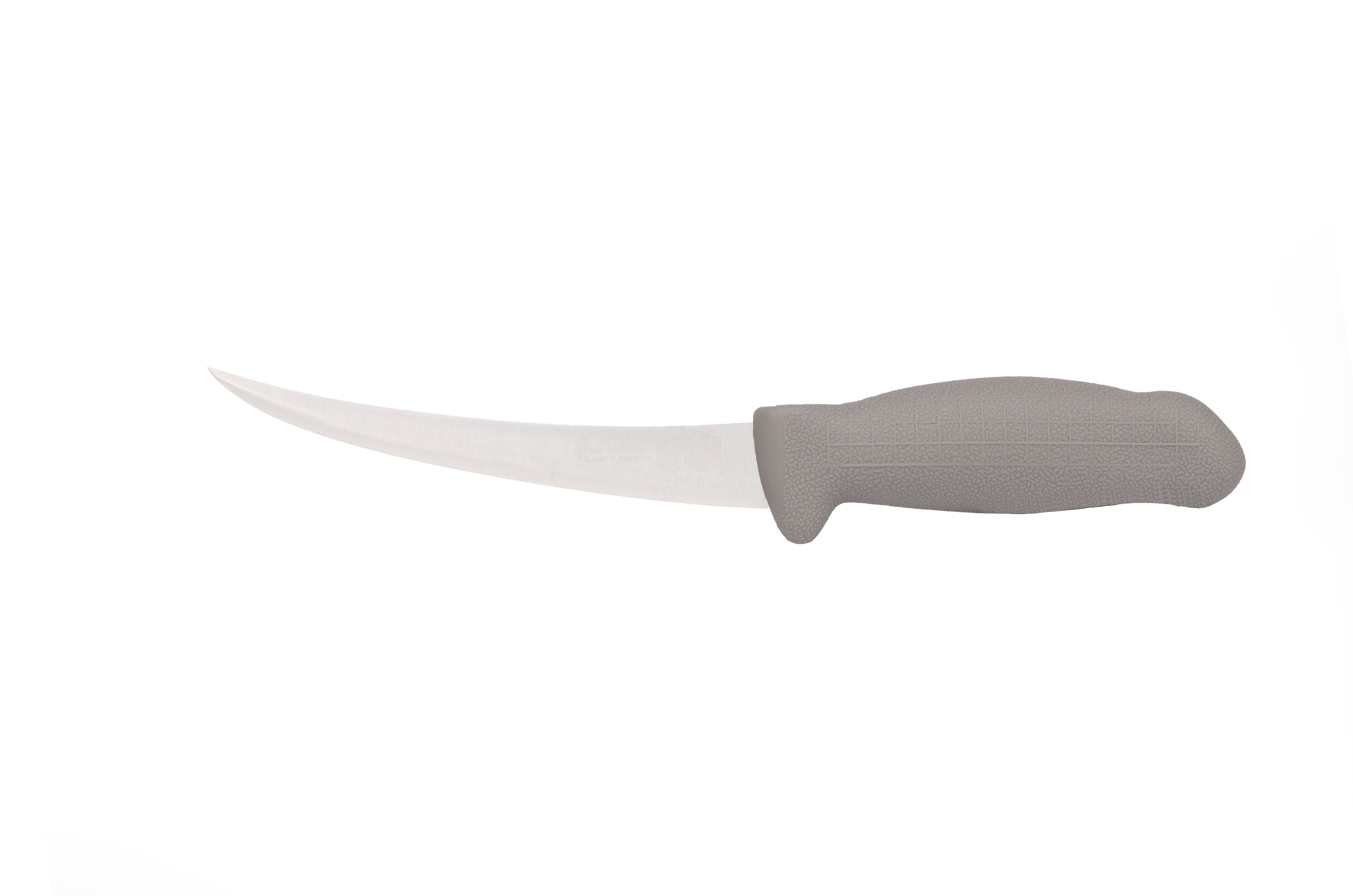 5½" Trimming Knife for Meat – 3-Layer Premium ErDon Steel, Grey Handle | F-L3-0413-KR