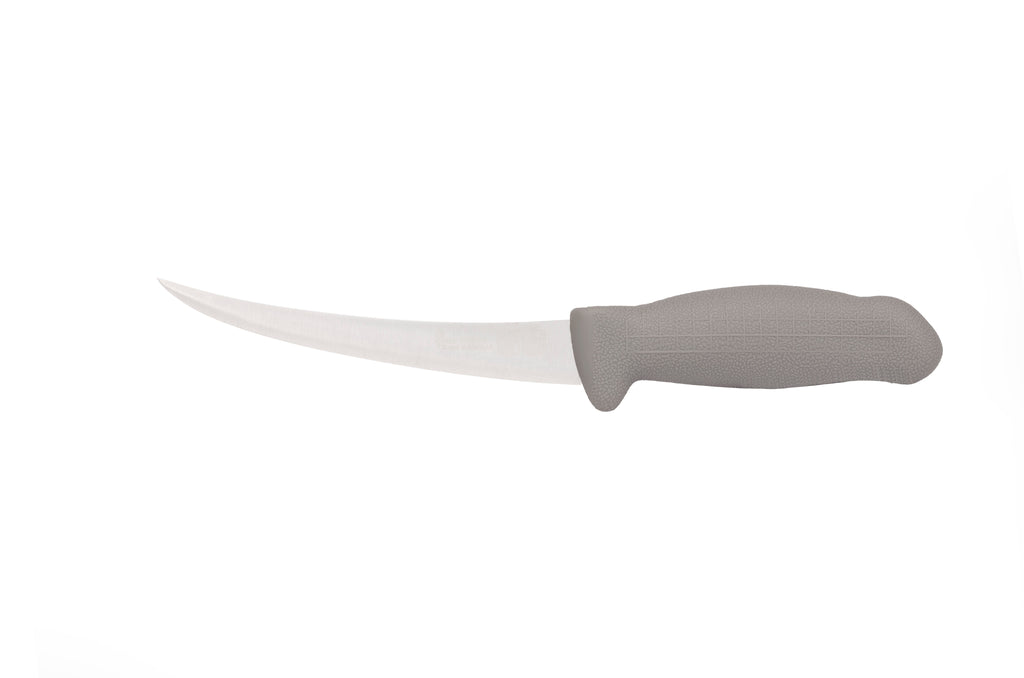 5½" Trimming Knife for Meat – 3-Layer Premium ErDon Steel, Grey Handle | F-L3-0413-KR